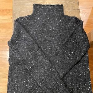 Grey turtleneck sweater